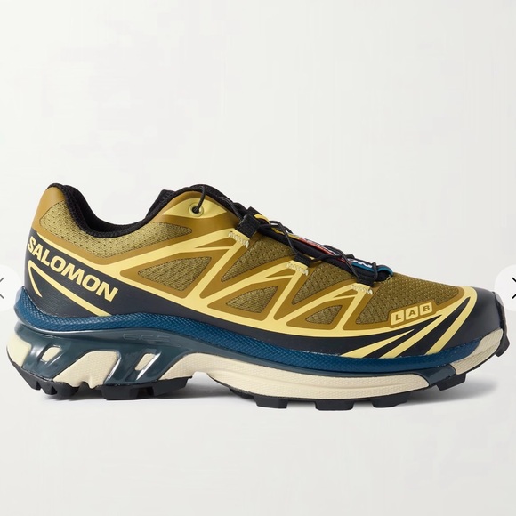 Salomon Shoes - Salomon S-Lab Gold and Navy Trail Shoes